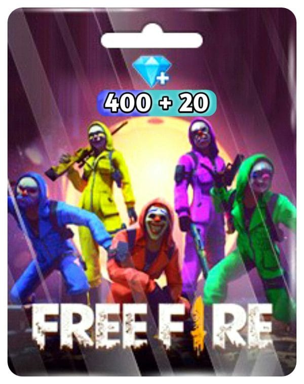 Free Fire 400 + 20 Diamonds TopUp (Uid Code)